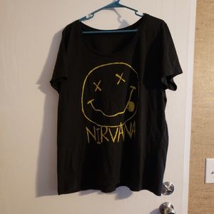 Junior's Plus Nirvana T-shirt